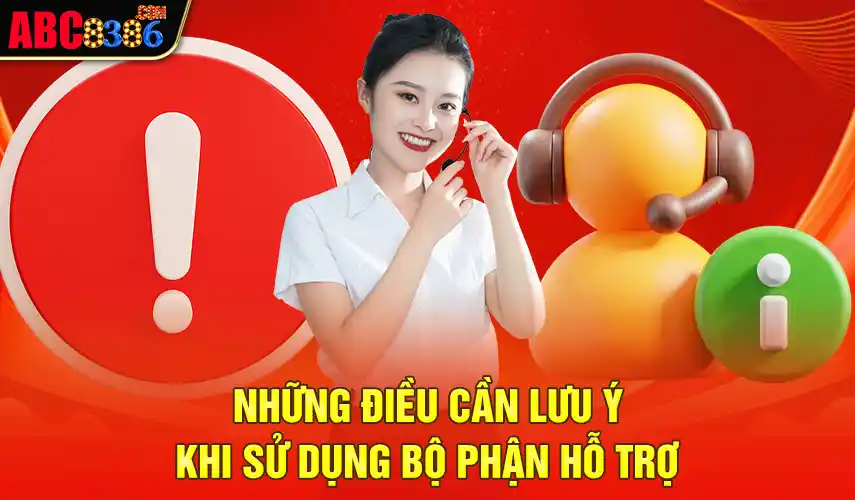 Những điều cần lưu ý khi sử dụng bộ phận hỗ trợ